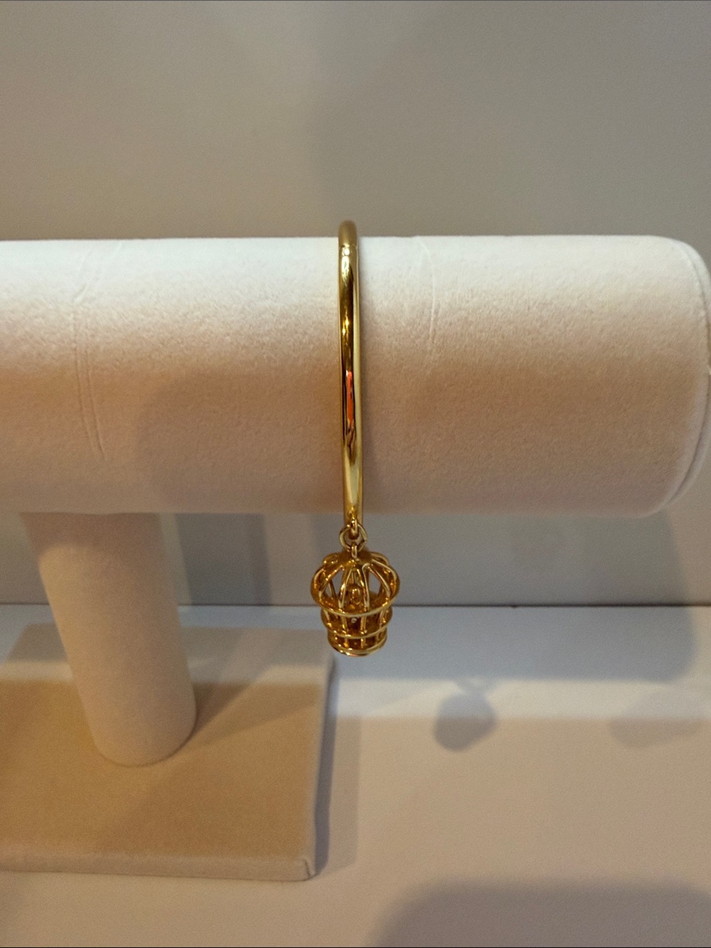kate spade love birds caged birdcage Gold-tone Bangle Bracelet